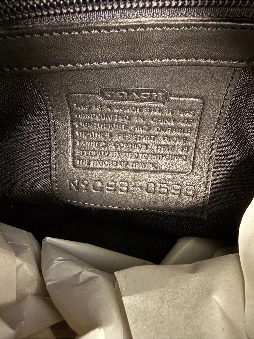 Coach vintage black Boston travel bag NWT - Picture 3 of 10